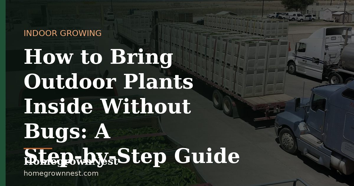 How to Bring Outdoor Plants Inside Without Bugs: A Step-by-Step Guide