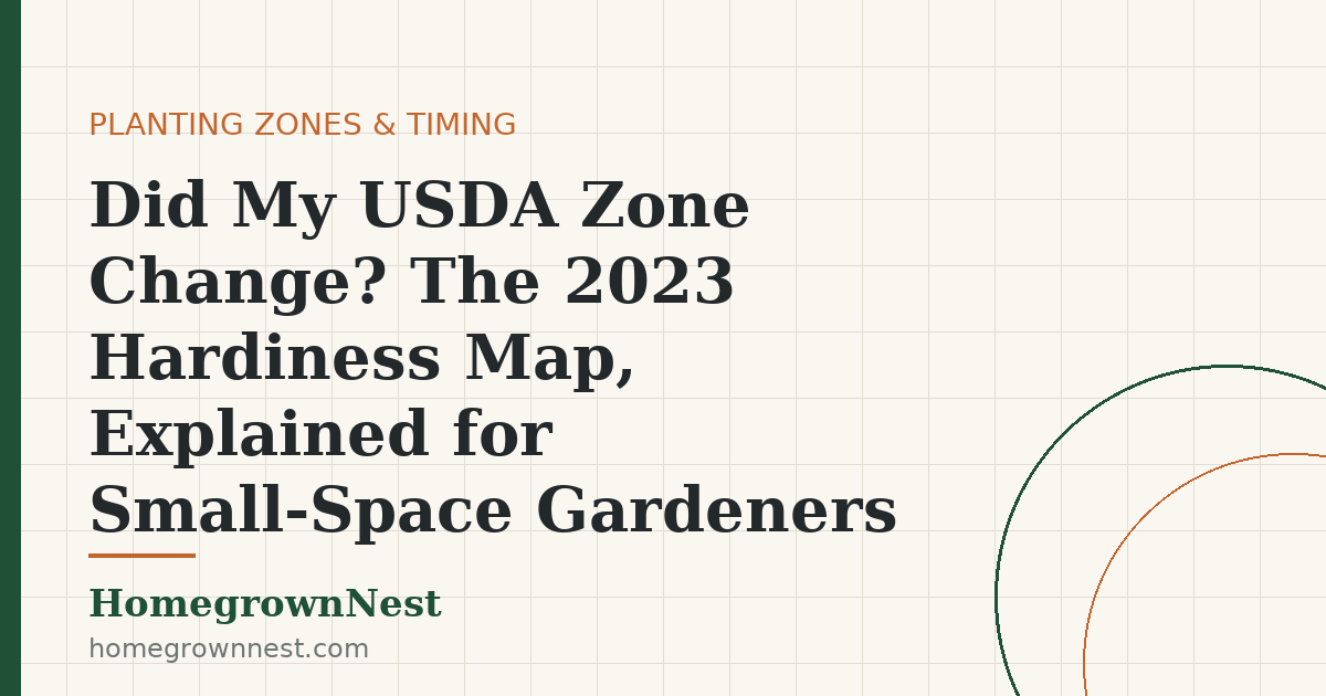 Did My USDA Zone Change? The 2023 Hardiness Map, Explained for Small-Space Gardeners