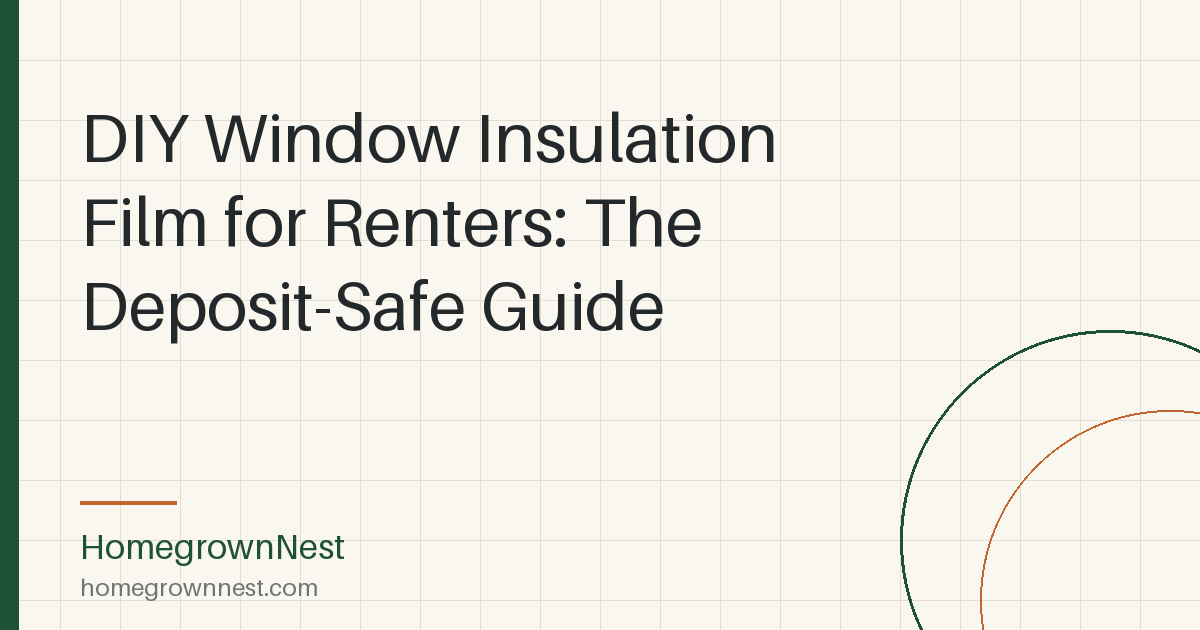 DIY Window Insulation Film for Renters: The Deposit-Safe Guide