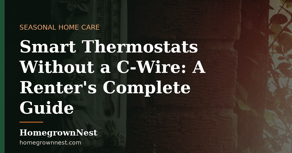 Smart Thermostats Without a C-Wire: A Renter's Complete Guide